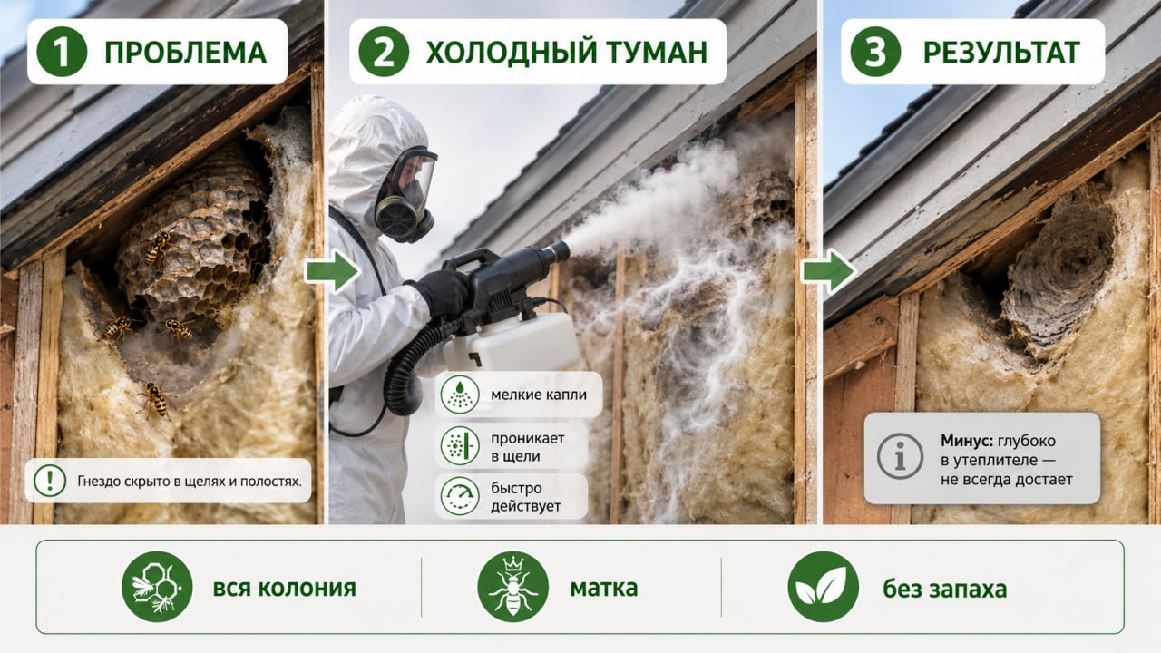 Холодный туман от ос